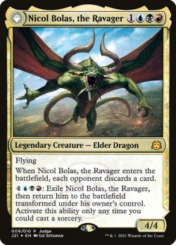 画像1: (Promo-Judge)Nicol Bolas, the Ravager/破滅の龍、ニコル・ボーラス