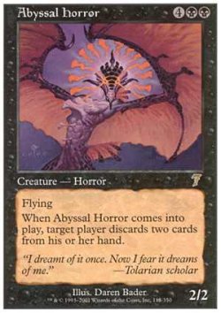 画像1: $FOIL$(7ED-R)Abyssal Horror/深淵の怪物(英,EN)