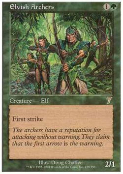 画像1: $FOIL$(7ED-R)Elvish Archers/エルフの射手(日,JP)