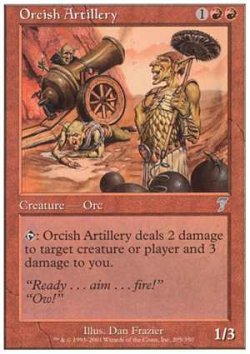 画像1: $FOIL$(7ED-U)Orcish Artillery/オーク弩弓隊(日,JP)