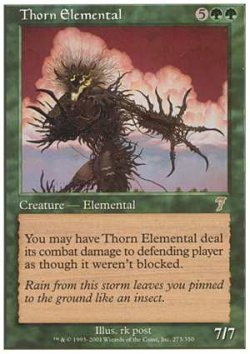 画像1: $FOIL$(7ED-R)Thorn Elemental/茨の精霊(英,EN)