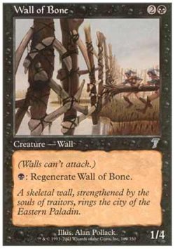 画像1: $FOIL$(7ED-U)Wall of Bone/骨の壁(英,EN)