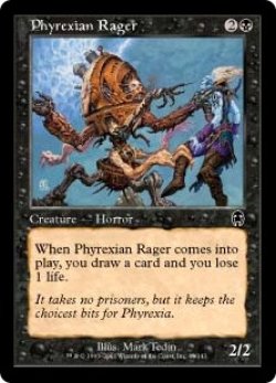 画像1: 【Foil】(APC-CB)Phyrexian Rager/ファイレクシアの憤怒鬼(英,EN)