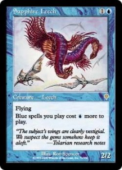 画像1: 【Foil】(INV-RU)Sapphire Leech/サファイアのヒル(英,EN)