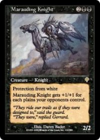 【Foil】(INV-RB)Marauding Knight/無法の騎士(日,JP)
