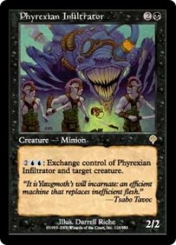 画像1: 【Foil】(INV-RB)Phyrexian Infiltrator/ファイレクシアの浸透者(英,EN)