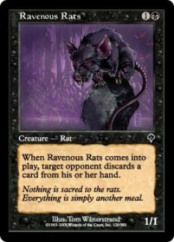 画像1: 【Foil】(INV-CB)Ravenous Rats/貪欲なるネズミ(英,EN)