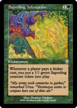 画像1: 【Foil】(INV-RG)Saproling Infestation/菌獣の横行(英,EN)