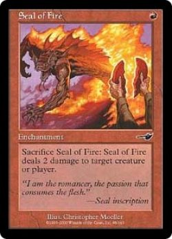 画像1: 【Foil】(NEM-CR)Seal of Fire/炎の印章(英,EN)