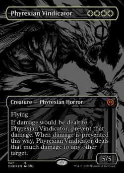 画像1: 【オイルスリック・FOIL】(ONE-MW)Phyrexian Vindicator/ファイレクシアの立証者(英,EN)