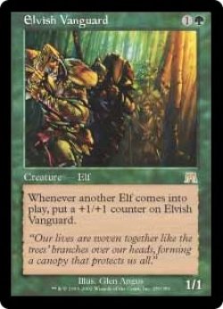 画像1: 【Foil】(ONS-RG)Elvish Vanguard/エルフの先兵(日,JP)