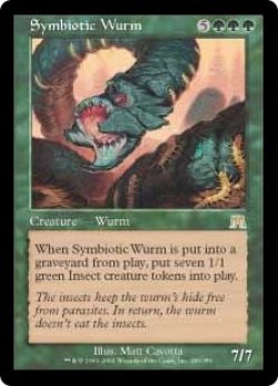 画像1: 【Foil】(ONS-RG)Symbiotic Wurm/共生のワーム(日,JP)