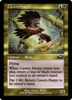 画像1: 【Foil】(PLS-CM)Cavern Harpy/洞窟のハーピー(日,JP)