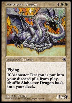画像1: (Po1-Rare)Alabaster Dragon/純白のドラゴン(日,Japanese)