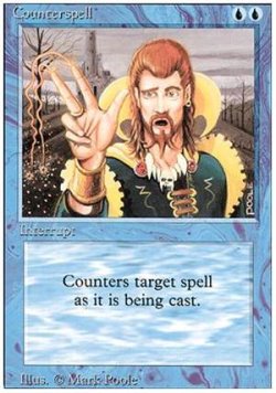 画像1: 【黒枠FBB】(3ED-U)Counterspell/対抗呪文(伊,Ita,独,ger,仏,Fra)