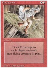 【黒枠FBB】(3ED-R)Earthquake/地震(伊,Ita,独,ger,仏,Fra)