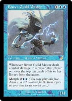 画像1: 【Foil】(SCG-RU)Raven Guild Master/レイヴンギルドの師匠(英,EN)