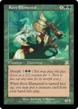 画像1: 【Foil】(SCG-RG)Root Elemental/根の精霊(英,EN)