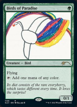 画像1: 【Foil】(SLD-RG)Birds of Paradise/極楽鳥 (No.1148)(英,EN)