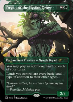 画像1: 【Foil】(SLD_RG)Dryad of the Ilysian Grove/イリーシア木立のドライアド (No.191)