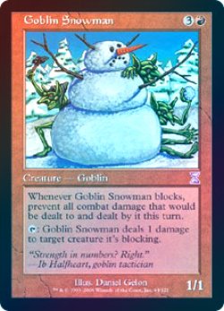 画像1: 【Foil】(TSB-TR)Goblin Snowman/ゴブリンの雪だるま(日,JP)