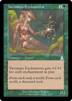 画像1: 【Foil】(UDS-UG)Yavimaya Enchantress/ヤヴィマヤの女魔術師(英,EN)