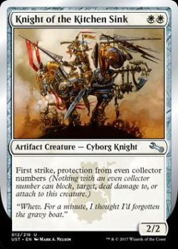 画像1: 【Foil】(UST-UW)Knight of the Kitchen Sink (B)