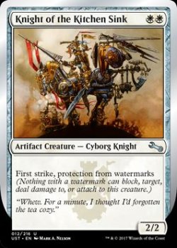 画像1: 【Foil】(UST-UW)Knight of the Kitchen Sink (F)