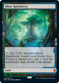 画像1: 【Foil】(ZNE-ML)Misty Rainforest/霧深い雨林(英,EN)