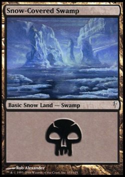 画像1: (CSP-C)Snow-Covered Swamp/冠雪の沼(JP,ENG)