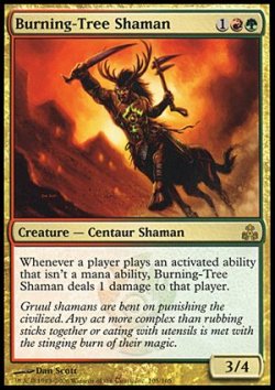 画像1: 【FOIL】(GPT-R)Burning-Tree Shaman/炎樹族のシャーマン(英,EN)