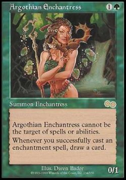 画像1: (USG-R)Argothian Enchantress/アルゴスの女魔術師(JP)