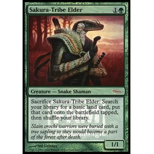 画像: (Promo-FNM)Sakura-Tribe Elder/桜族の長老