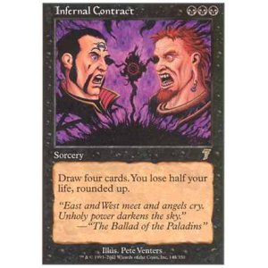 画像: $FOIL$(7ED-R)Infernal Contract/冥府の契約(日,JP)