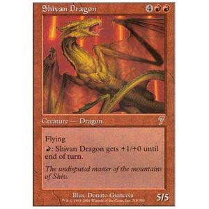 画像: $FOIL$(7ED-R)Shivan Dragon/シヴ山のドラゴン(日,JP)