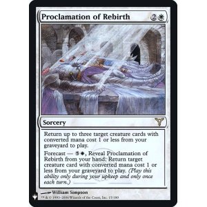 画像: 【Foil】(MB1-RW)Proclamation of Rebirth/再誕の宣言(英,EN)