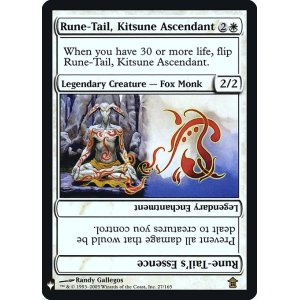 画像: 【Foil】(MB1-RW)Rune-Tail, Kitsune Ascendant/上位の狐、呪之尾(英,EN)