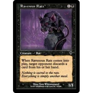 画像: 【Foil】(INV-CB)Ravenous Rats/貪欲なるネズミ(英,EN)