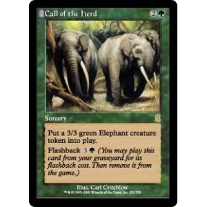 画像: 【Foil】(ODY-RG)Call of the Herd/獣群の呼び声(日,JP)