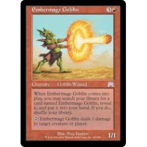 画像: 【Foil】(ONS-UR)Embermage Goblin/燃えさし魔道ゴブリン(英,EN)