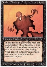 画像: 【黒枠FBB】(3ED-R)Nether Shadow/冥界の影(伊,Ita,独,ger,仏,Fra)