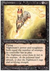 画像: 【黒枠FBB】(3ED-R)Nightmare/夢魔(伊,Ita,独,ger,仏,Fra)