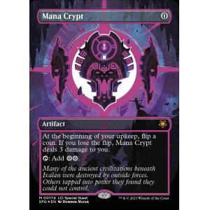 画像: 【Foil】【ネオンインク紫】(SPG-MA)Mana Crypt/Mana Crypt//魔力の墓所【No.017d】(英,EN)