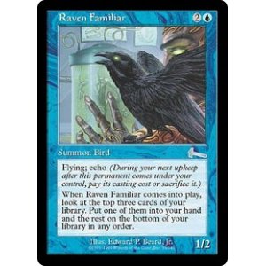画像: 【Foil】(ULG-UU)Raven Familiar/ワタリガラスの使い魔(日,JP)