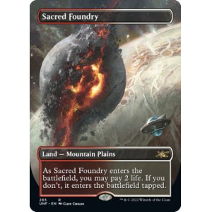 画像: 【Foil】【フレームレス】(UNF-RL)Sacred Foundry/聖なる鋳造所