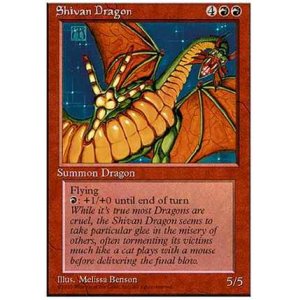 画像: (4ED-FBB-R)Shivan Dragon/シヴ山のドラゴン(日,JP)