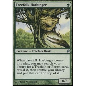 画像: $FOIL$(LRW-U)Treefolk Harbinger/ツリーフォークの先触れ(日,JP)