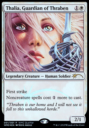 画像1: (Promo-WMCQ)Thalia, Guardian of Thraben/スレイベンの守護者、サリア(英,EN）FOIL