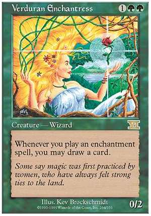 画像1: (6ED-R)Verduran Enchantress/新緑の女魔術師(英,ENG)