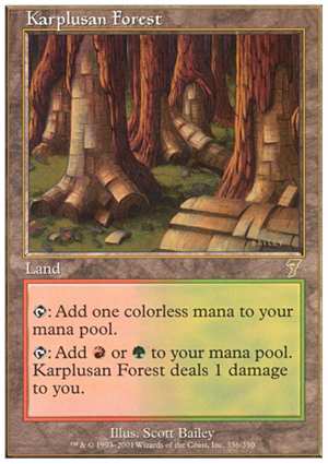 画像1: $FOIL$(7ED-R)Karplusan Forest/カープルーザンの森(日,JP)